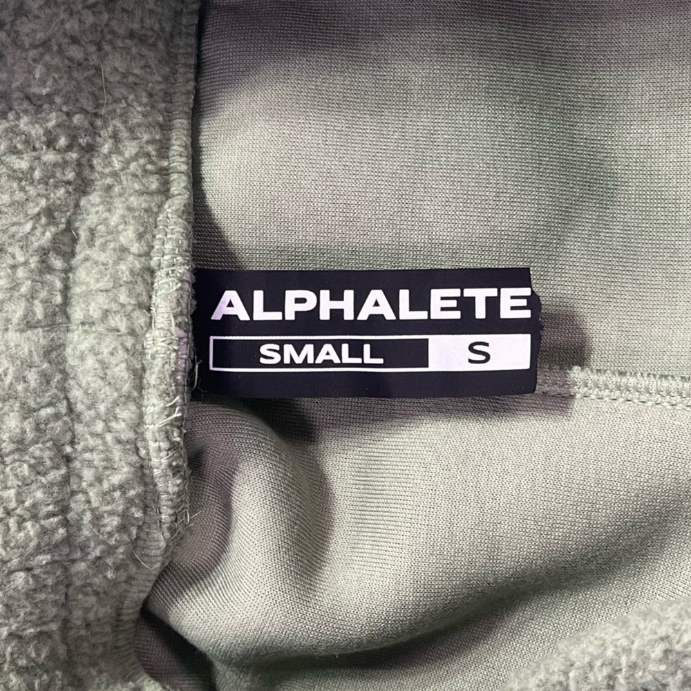 Alphalete King Jogger, Unisex Textured Plush Jogger - sage, S - Picture 4 of 10